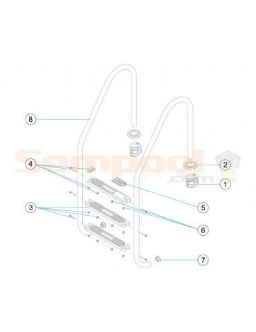 Escalera standard Astralpool